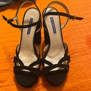 Stuart Weitzman platform suede heels